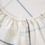 Olivier Desforges - Drap housse en percale de coton blanc, Alocasia