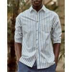 Chemise rouge & crème