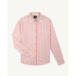Chemise rouge & crème