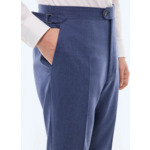 Pantalon de costume ajusté en flanelle