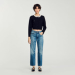 Cardigan à col perlé