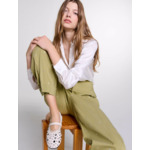Ballerines à studs argentés
