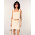 Sac seau en cuir perforé