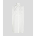 EMBELLISHED POPLIN BIB SHIRT