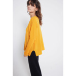 Pull poncho cachemire Agnes ORANGE PULPEUSE /