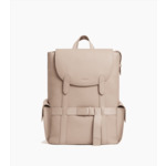 Sac à dos à rabat Noah en cuir grain buffle et cuir lisse