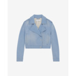 Veste Biker En Jean Délavé Omaj