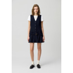 Robe courte cintrée plissée