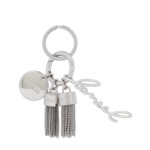 Premier Flirt de Lancel - Porte-Cles Mini Pompon Chaine - Nickel Brillant