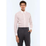 Chemise à rayures et col pointu