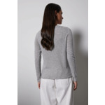 Pull col V Neva GRIS CHINE CLAIR 007