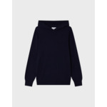 Hoodie Esteban en laine et cachemire marine