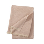 Yves Delorme - Plaid en laine rose, Cosy