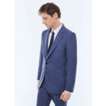 Veste de costume ajustée en flanelle