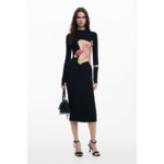 Robe longue orchidée