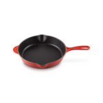 Skillet rond profond 26cm en fonte émaillée cerise