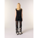 Pantalon en crochet floral