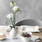 Manufacture Collier blanc Vase Perle petit 11x11x12cm