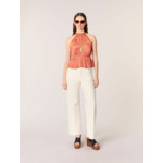 Top sans manches plissé