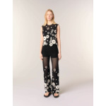 Pantalon en crochet floral