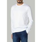 T-Shirt À Manches Longues En Jersey De Coton Pima