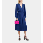 Robe Longue Manches Longues A Fronces Femme