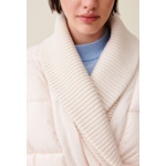 Doudoune longue col châle