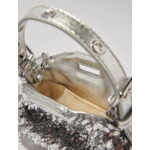 Sac Miss M Nano en sequins argentés