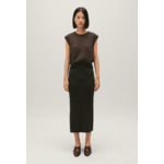 Pull sans manches maille rayée