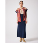 Cardigan en laine Mae et cachemire MARINE/POURPRE