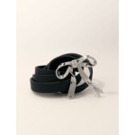 Ceinture noeud fine en cuir