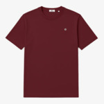 T-shirt manches courtes en coton avec imprimé PLAY dos rouge merlot