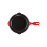 Skillet rond 23cm en fonte émaillée cerise