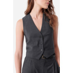 Gilet De Costume Denso En Laine Mélangée