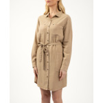 Robe chemise ceinturée