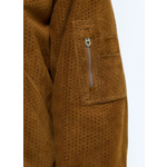 Blouson style Teddy en daim