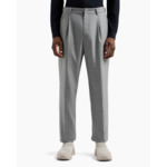 Pantalon - gris clair mélange