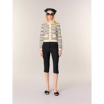 Cardigan en maille à rayures