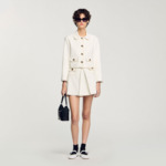 Jupe courte à plis creux