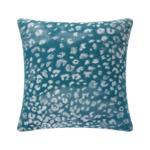 Yves Delorme - Housse de coussin en coton viscose bleu, Tioman