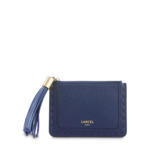 Premier Flirt de Lancel - Porte-cartes zippé L - Grand modèle - Bleu Petrole