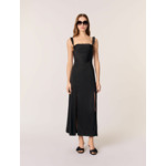 Robe longue satinée