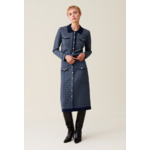 Cardigan monogramme CP col chemise