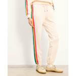 Jogging Droit Bandes Multicolores