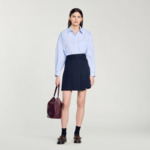 Chemise à carreaux ornée de studs