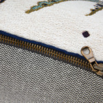 Yves Delorme - Housse de coussin en coton bleu, Ischia