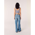 Top smocké à motif vichy