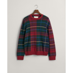 Tartan Jacquard Crew Neck Sweater