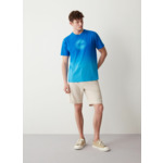 T-shirt en coton imprimé dégradé