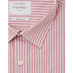 Chemise classique rose rayée